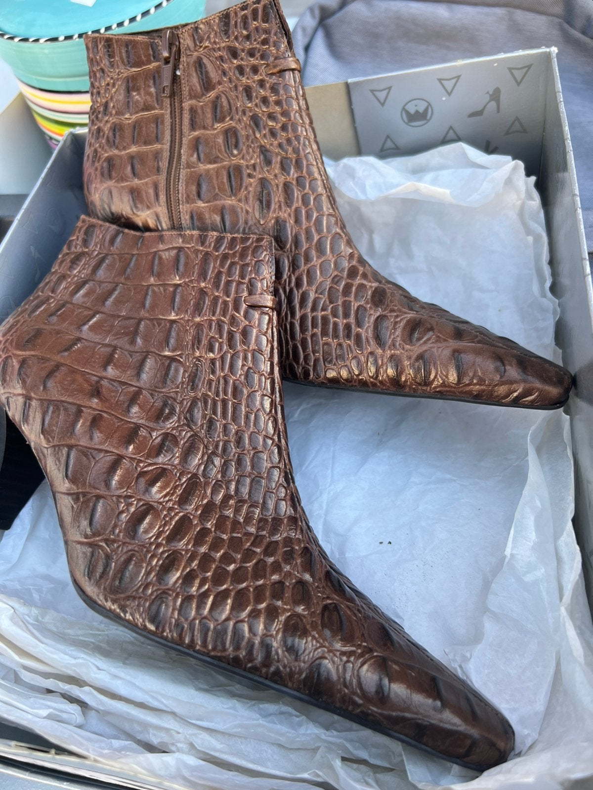 Damesbotjes m 37, nieuw in doos leder , koopjd, Kleding | Dames, Ophalen of Verzenden, Nieuw