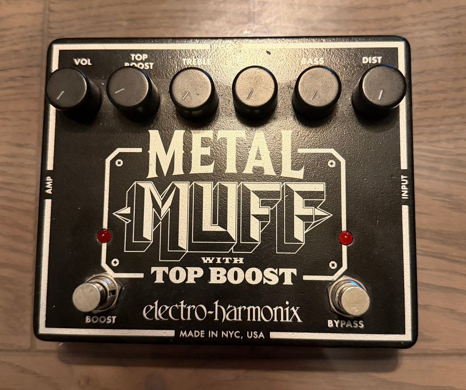 Electro-harmonix metal muff met topboost, Muziek en Instrumenten, Ophalen of Verzenden, Zo goed als nieuw