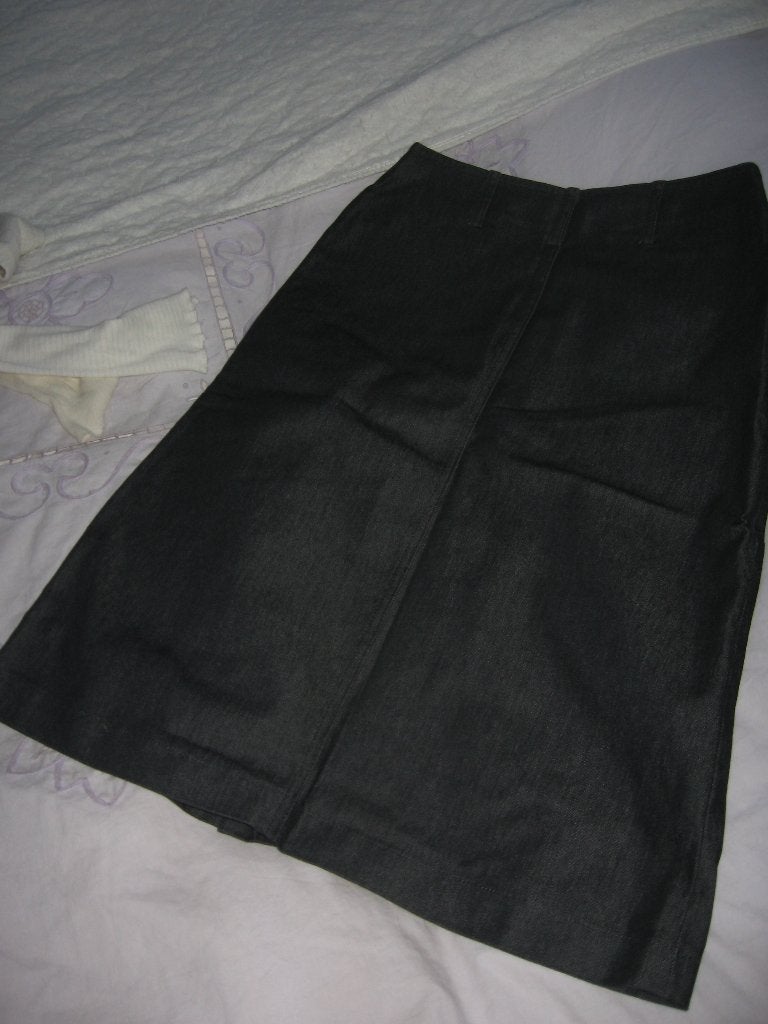Morgan jeansrok, Maat 38/40 (M), Blauw, Nieuw, Onder de knie
