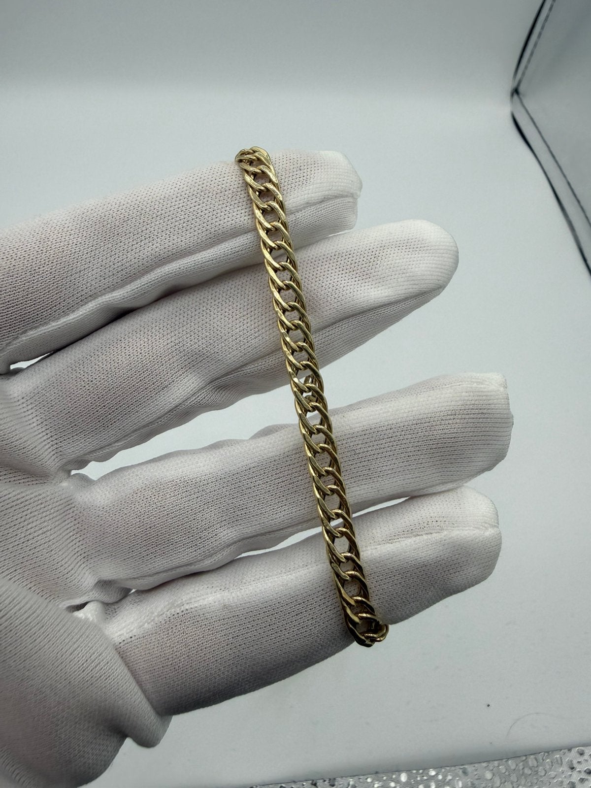 14K Gouden Cuban Link Armband 20,5cm 4,68g, Bijoux, Sacs & Beauté, Enlèvement ou Envoi, Comme neuf, Or, Or