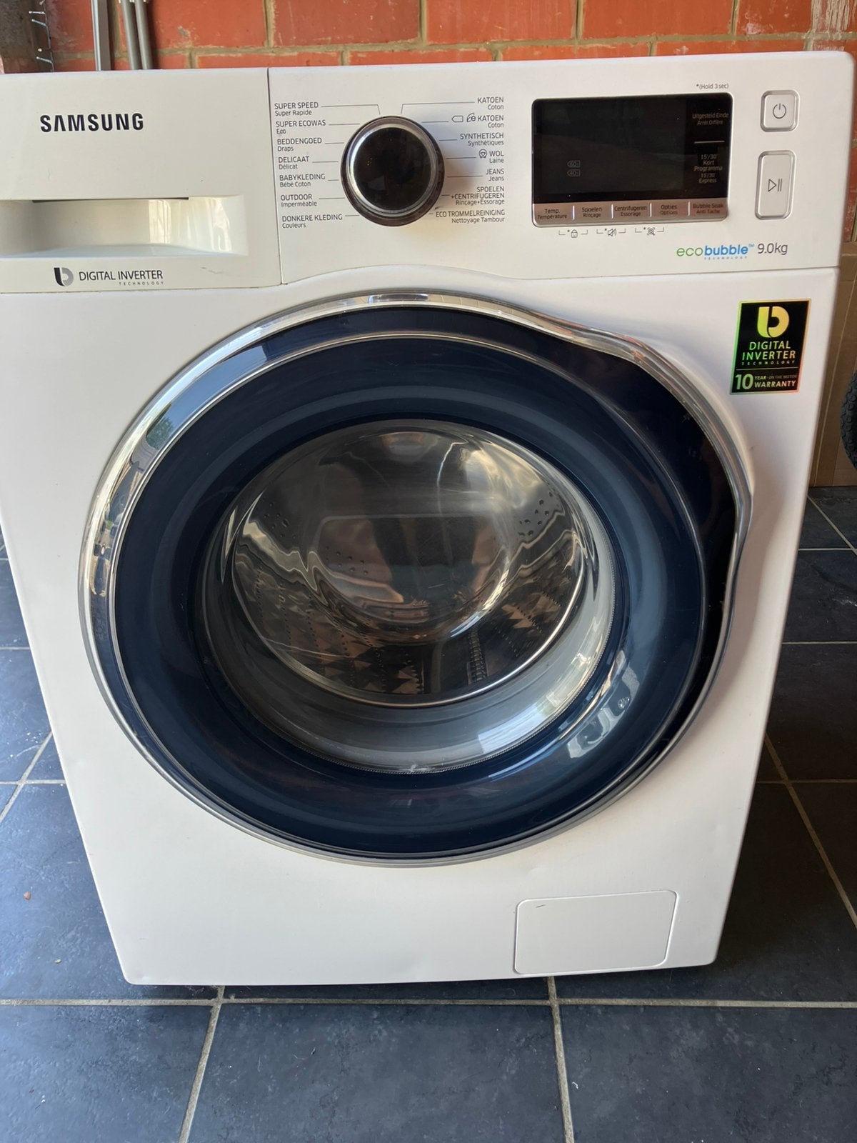 Machine à laver SAMSUNG 9kg, Electroménager, Lave-linge, 1200 à 1600 tours, Enlèvement ou Envoi, 85 à 90 cm, Utilisé