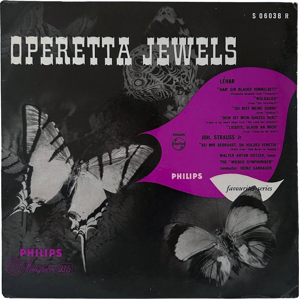 Operette Jewels — W.Anton Dotzer 10" vinylplaat (1950), Cd's en Dvd's, Vinyl | Klassiek, Gebruikt, 10 inch, Opera of Operette