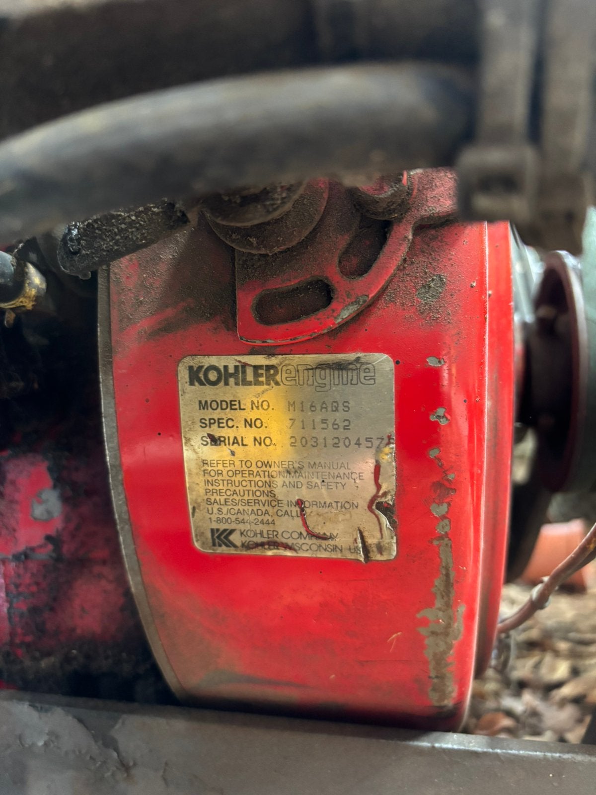Motor kolher16 pk, Ophalen, Zo goed als nieuw