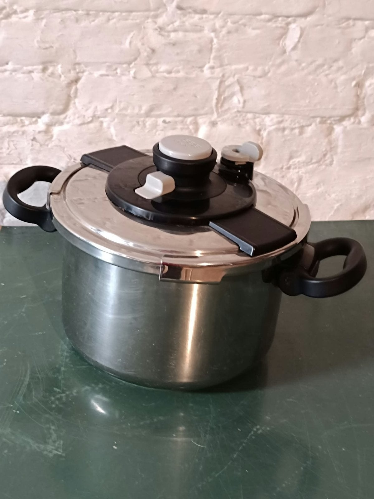 SEB VITALY DIFFUSAL snelkookpan van 8 liter, Huis en Inrichting, Ophalen, Inox, Braadpan, Zo goed als nieuw