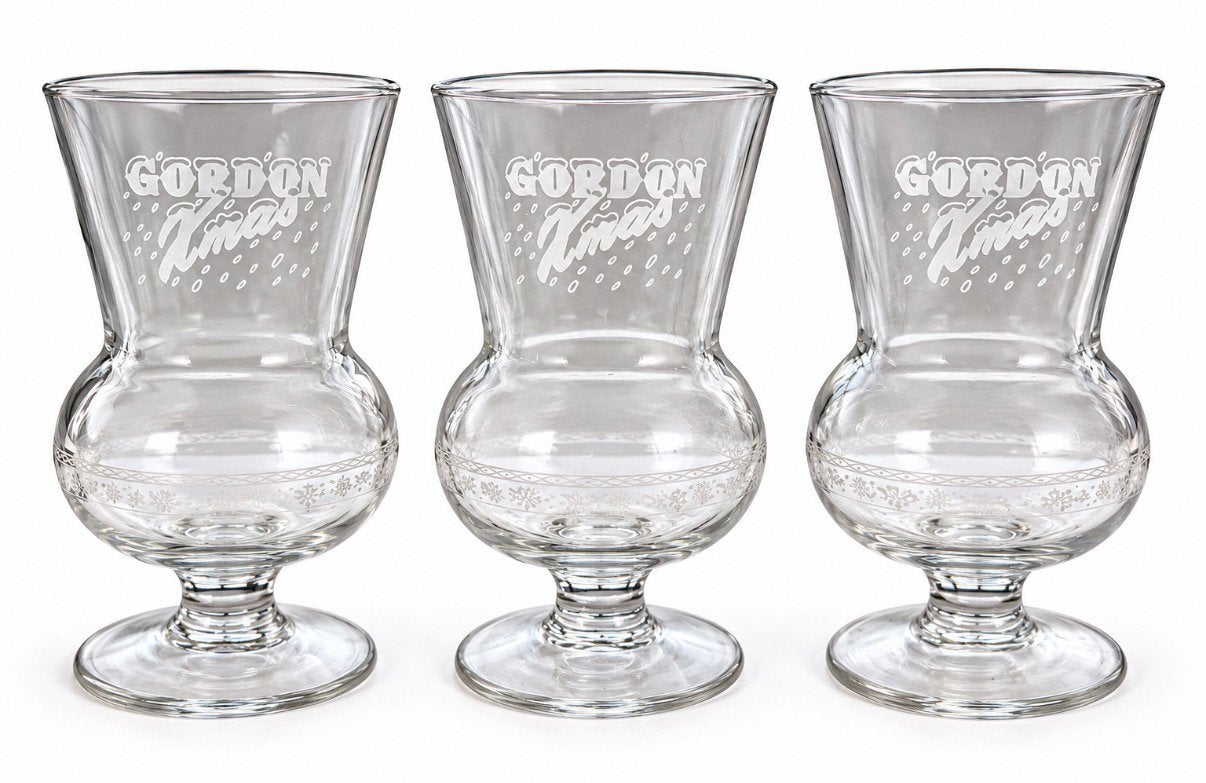 Lot de 3 verres Gordon Xmas édition Noël, Collections, Enlèvement ou Envoi, Comme neuf