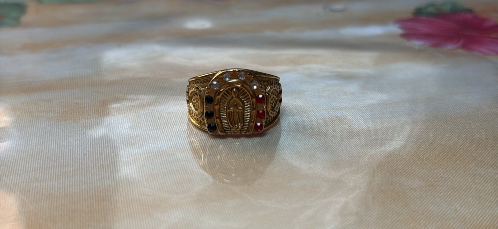 Mooie heren ring met edelsteentjes, Enlèvement, Comme neuf