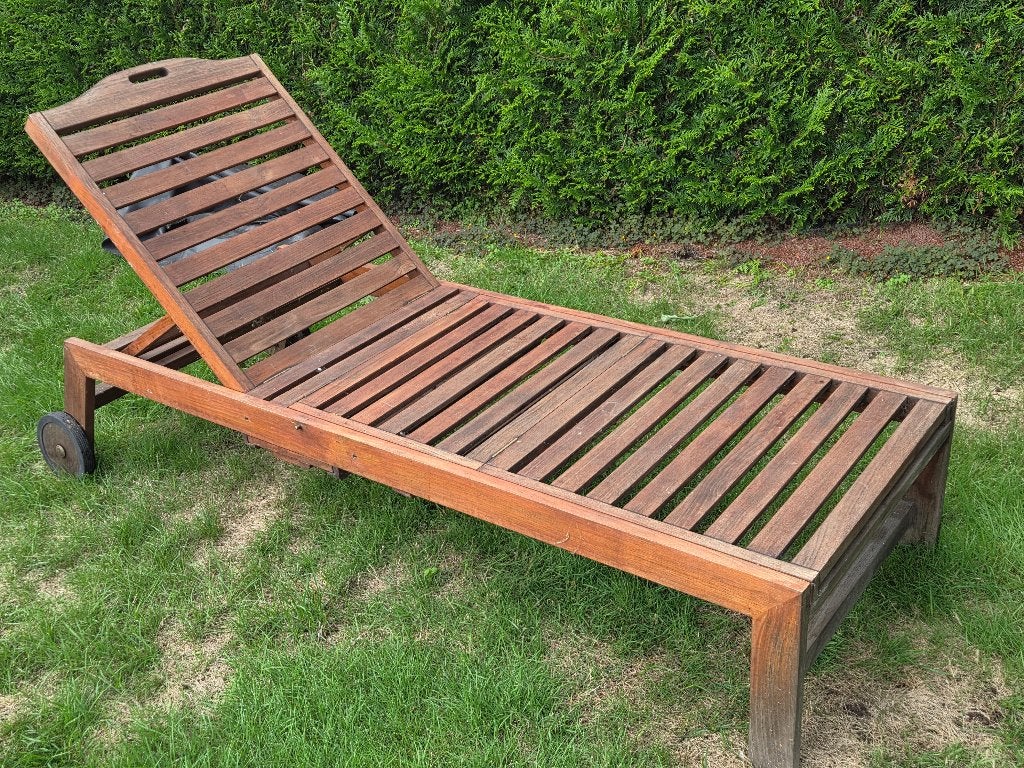 Ligbank hout, Ophalen, Gebruikt, Hout