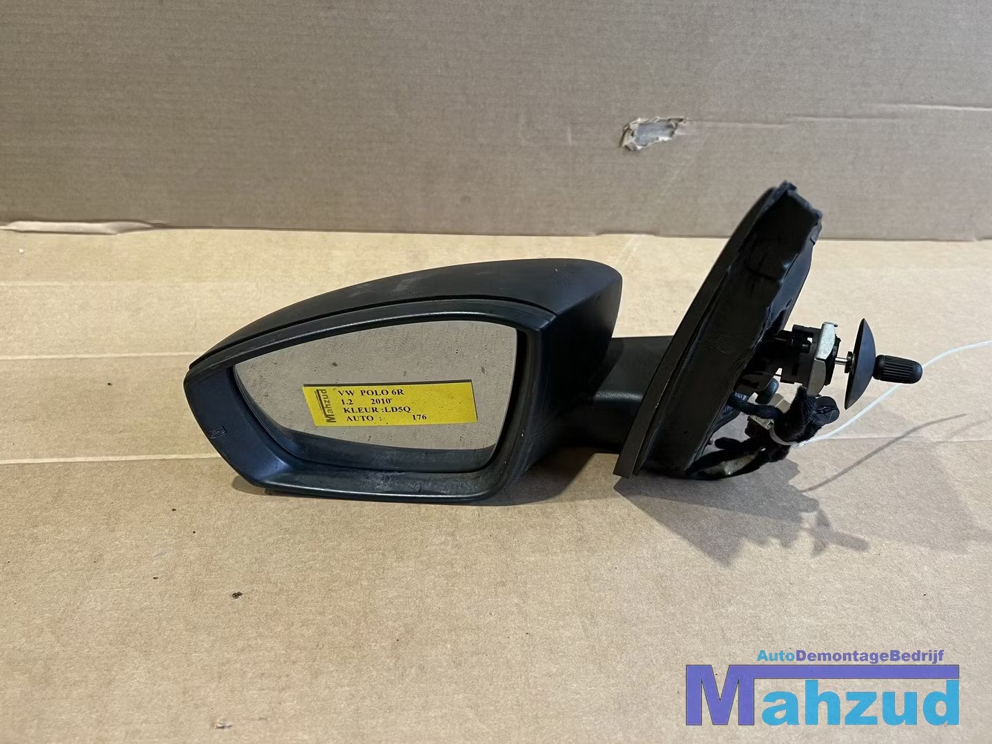 VW POLO 6R Links zwart spiegel buitenspiegel handmatig 2009+, Auto-onderdelen, Gebruikt, Volkswagen, Volkswagen AG, Vw@volkswagen.de