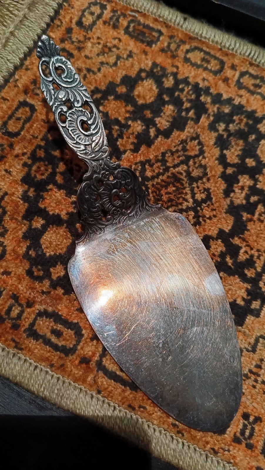 Gebak Schep antique verzilverd jaar 1920, Antiek en Kunst, Verzenden