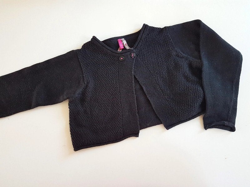 ORCHESTRA - Gilet noir - T.2 ans/92 cm, Enlèvement ou Envoi, Pull ou Veste, Utilisé, Fille