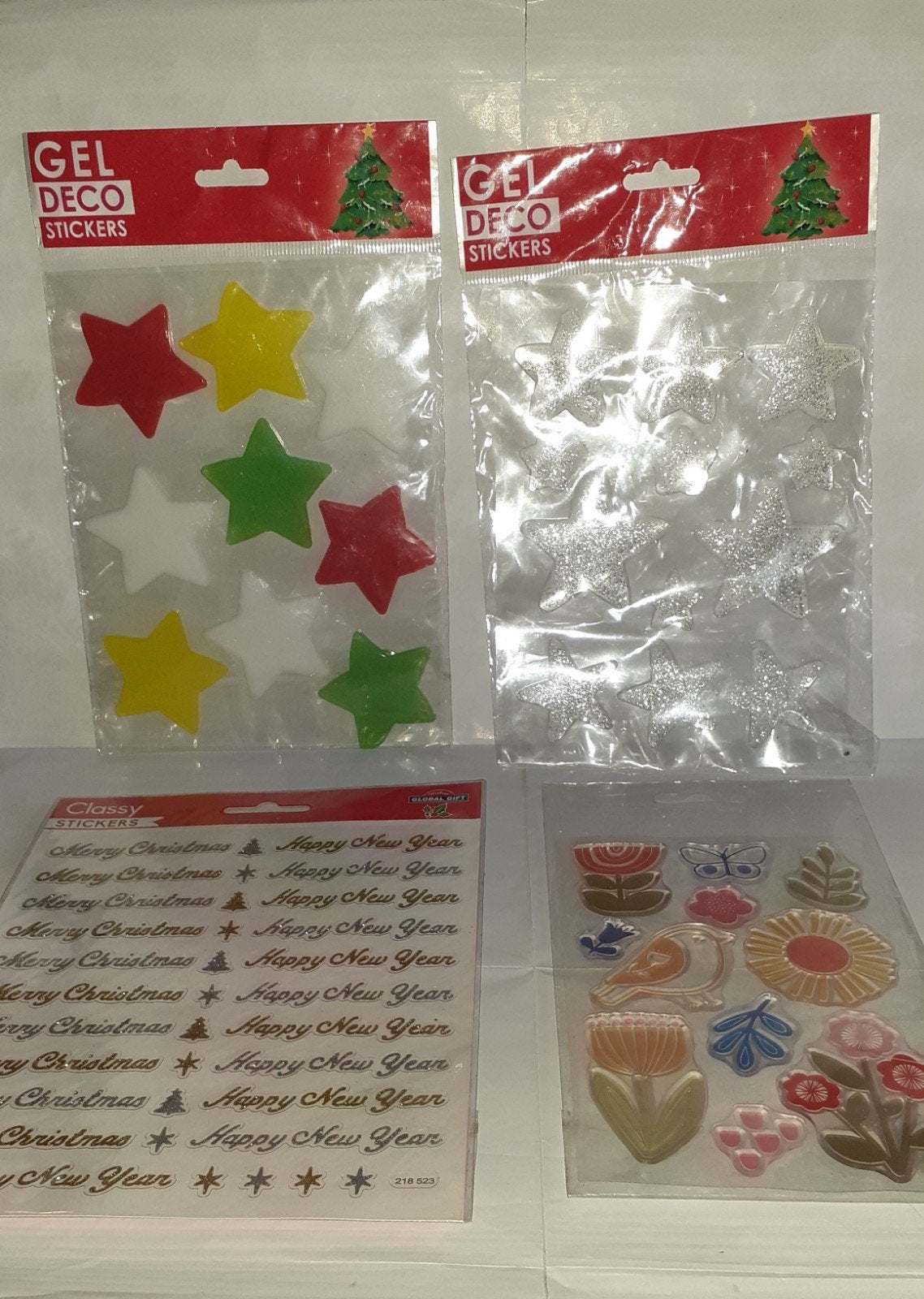 3 paquet stickers  gel 1 d'étiquettes noel nouvel an (2), Enlèvement ou Envoi, Neuf, Article de fête