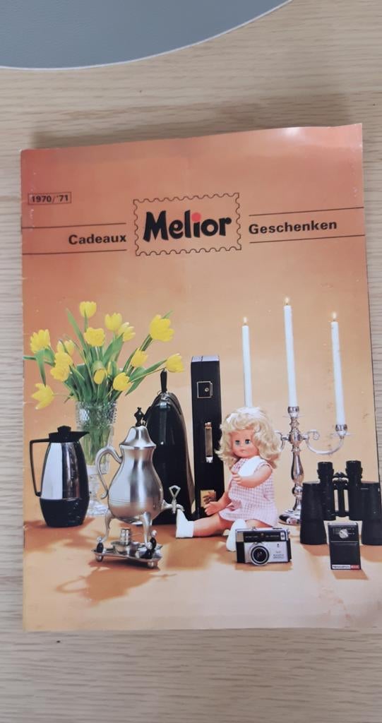 Dépliant du catalogue des cadeaux Melior 1970, Melior, Enlèvement ou Envoi, Comme neuf, Catalogue