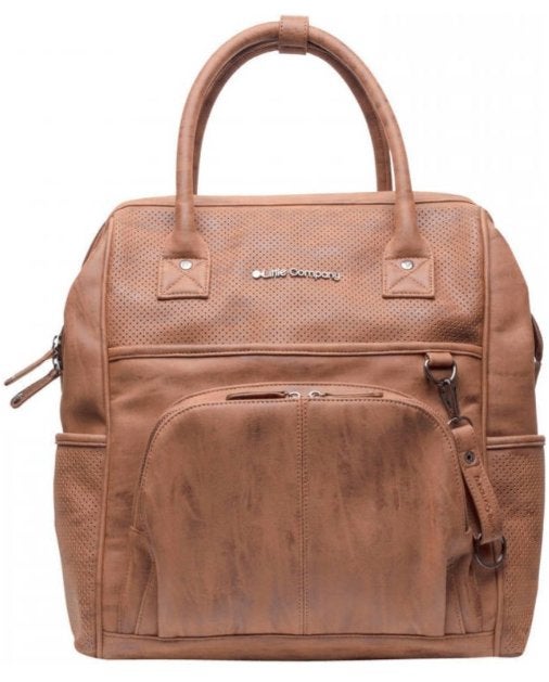 Little Company Riga Perfo luiertas/-rugzak – cognac, Enfants & Bébés, Sac à langer bébé, Utilisé, Sac à dos, Enlèvement