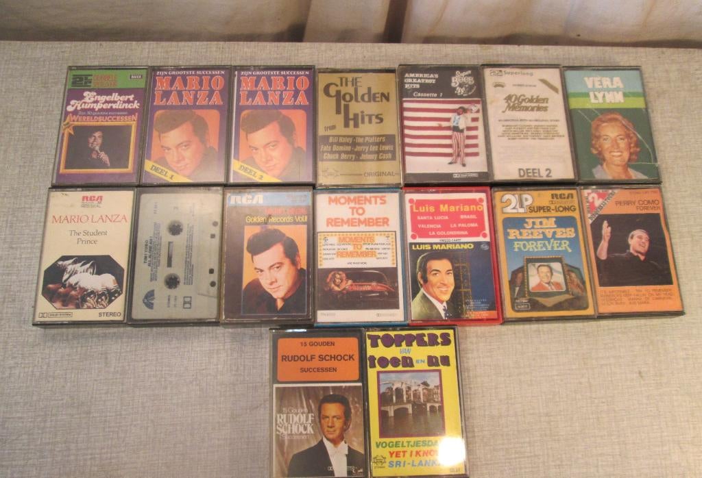 16 Originele Cassettebandjes van de jaren 60, Ophalen of Verzenden, Zo goed als nieuw, 2 t/m 25 bandjes, Origineel