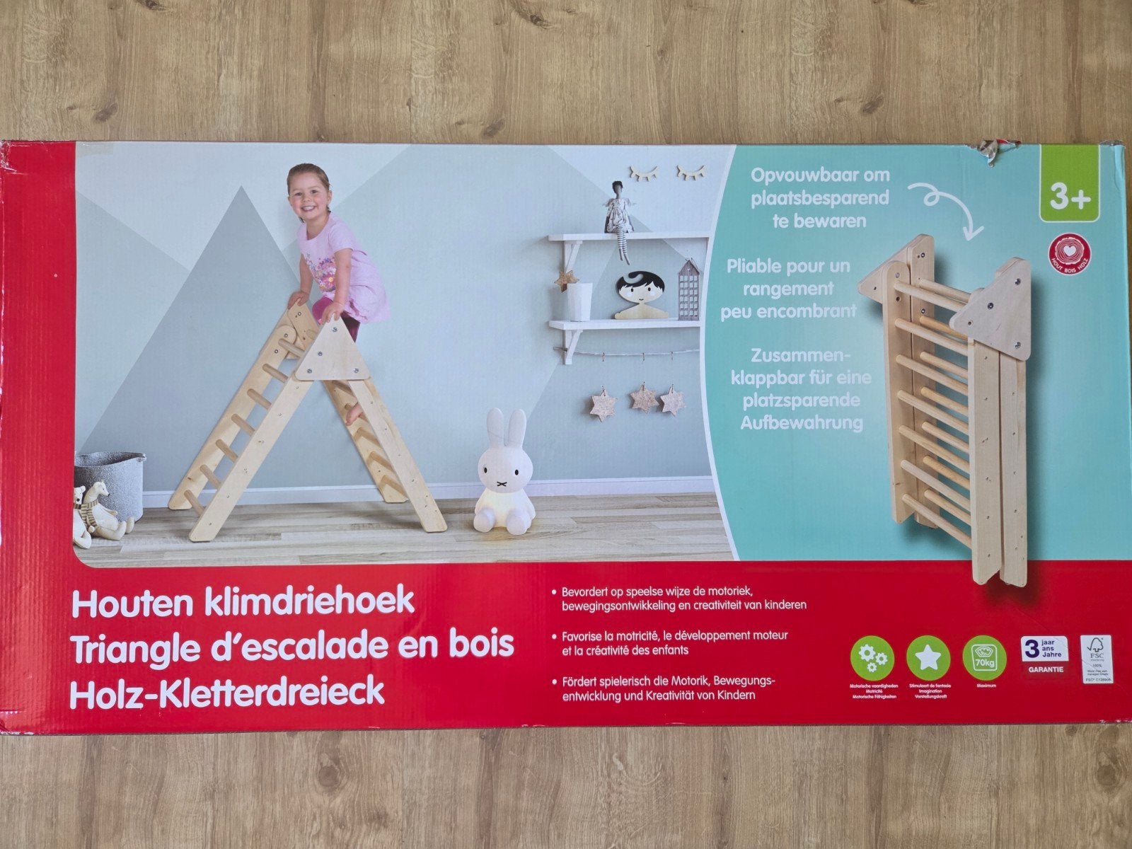 Triangle d'escalade en bois, Enlèvement