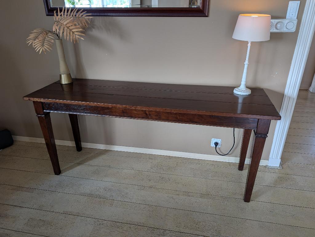 Mooie koloniale tafel, Enlèvement, Comme neuf, Autres essences de bois, 75 cm ou plus