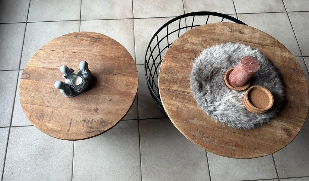 Salontafel Set, Ophalen, 50 tot 100 cm, Rond, 50 tot 100 cm