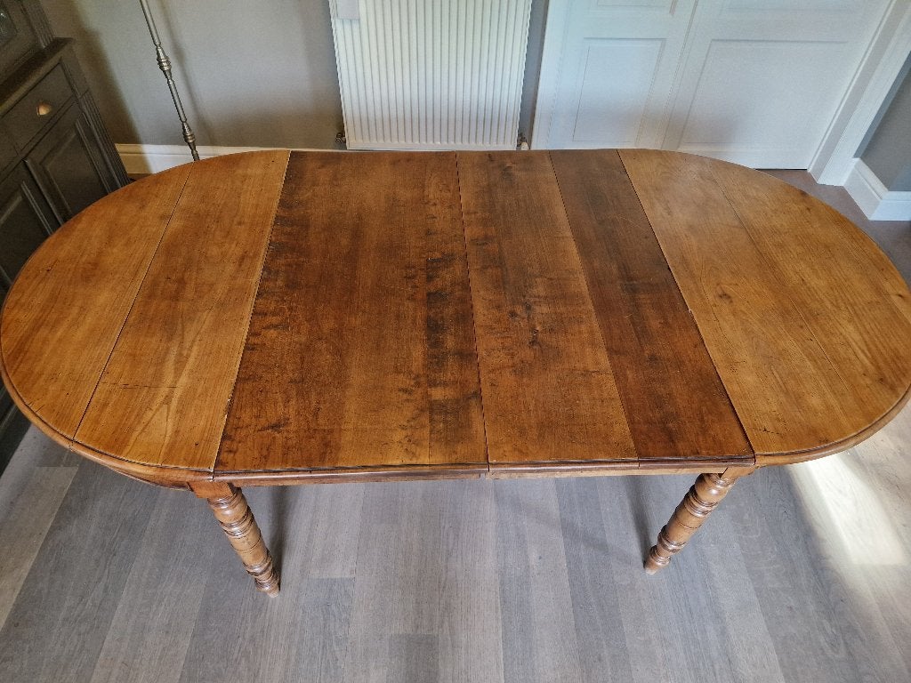 Verstelbare livingtafel, Ophalen, Gebruikt, 100 tot 150 cm, Eikenhout