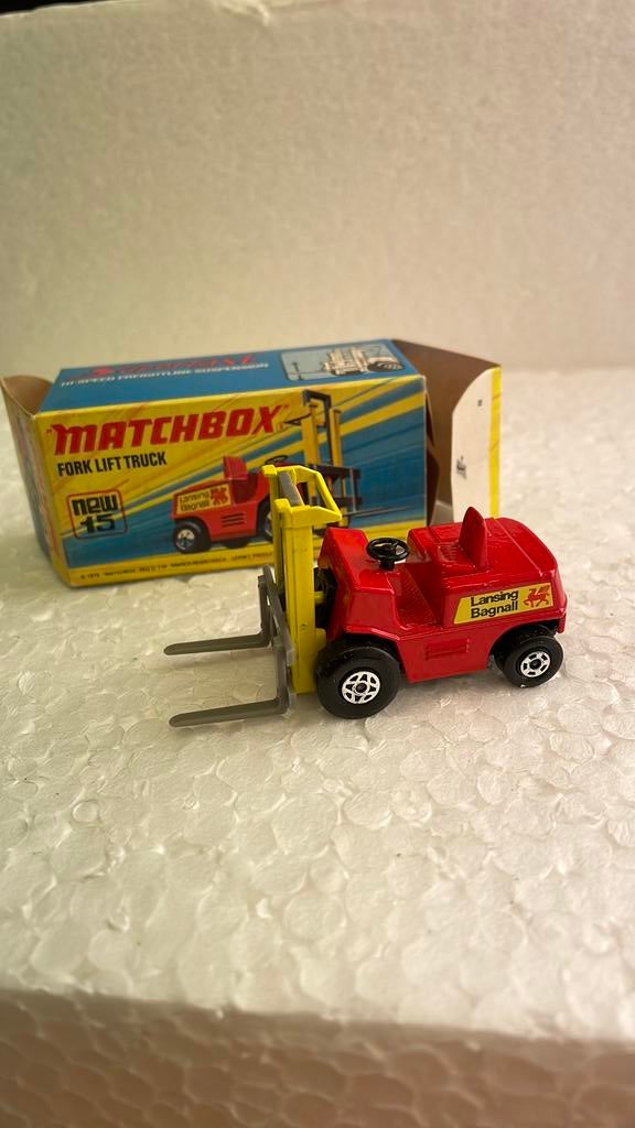 Matchbox Superfast 15 Fork Lift, Hobby en Vrije tijd, Ophalen of Verzenden, Zo goed als nieuw, Auto, Matchbox