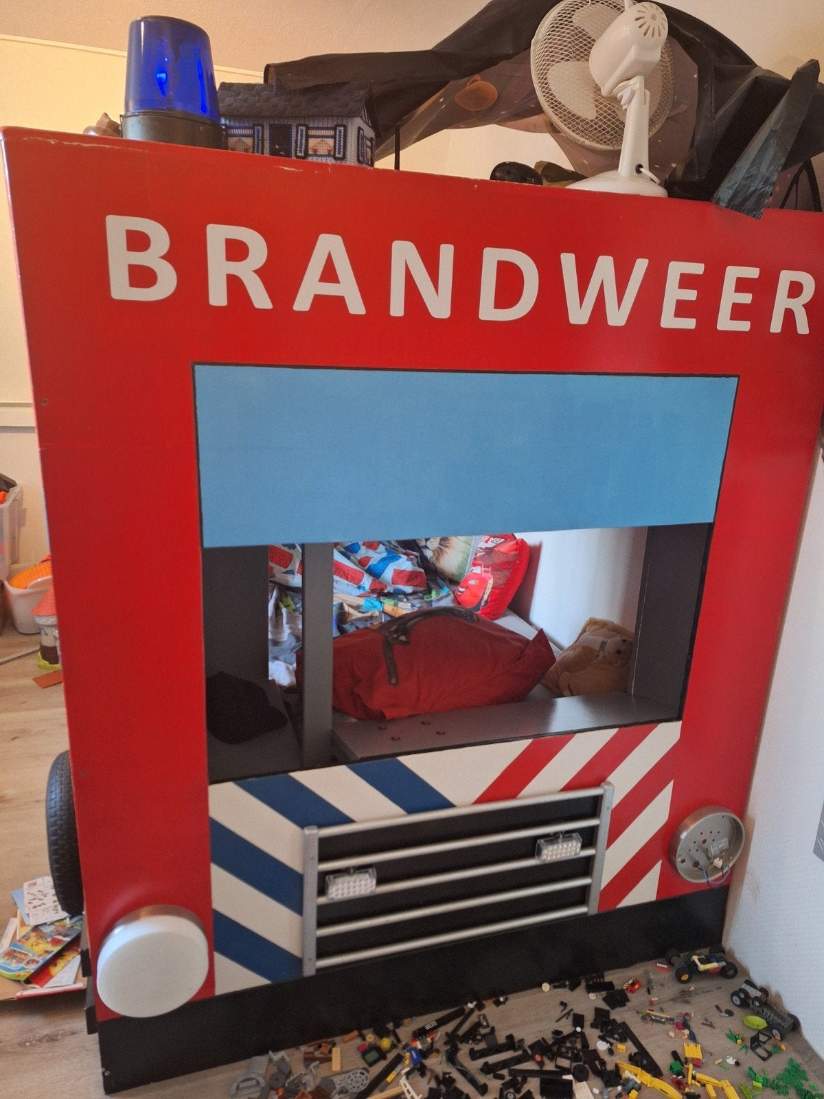 brandweer stapelbed, Ophalen, Gebruikt