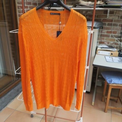 Maxitrui nieuw oranje met logoborduring Ralph Lauren mt XL, Neuf, Taille 46/48 (XL) ou plus grande, Enlèvement ou Envoi, Ralph Lauren