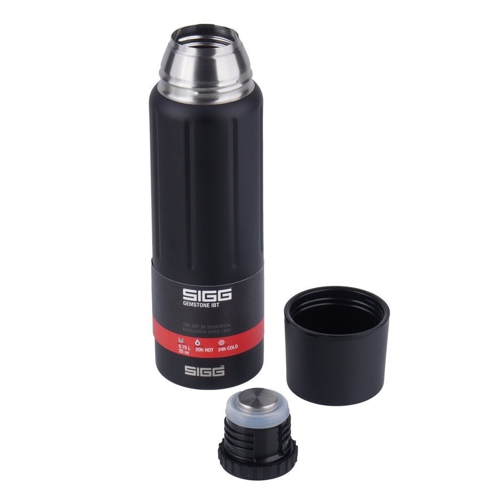 Nieuw | Sigg geïsoleerde thermosfles met beker 0.75L zwart, Enlèvement ou Envoi, Neuf