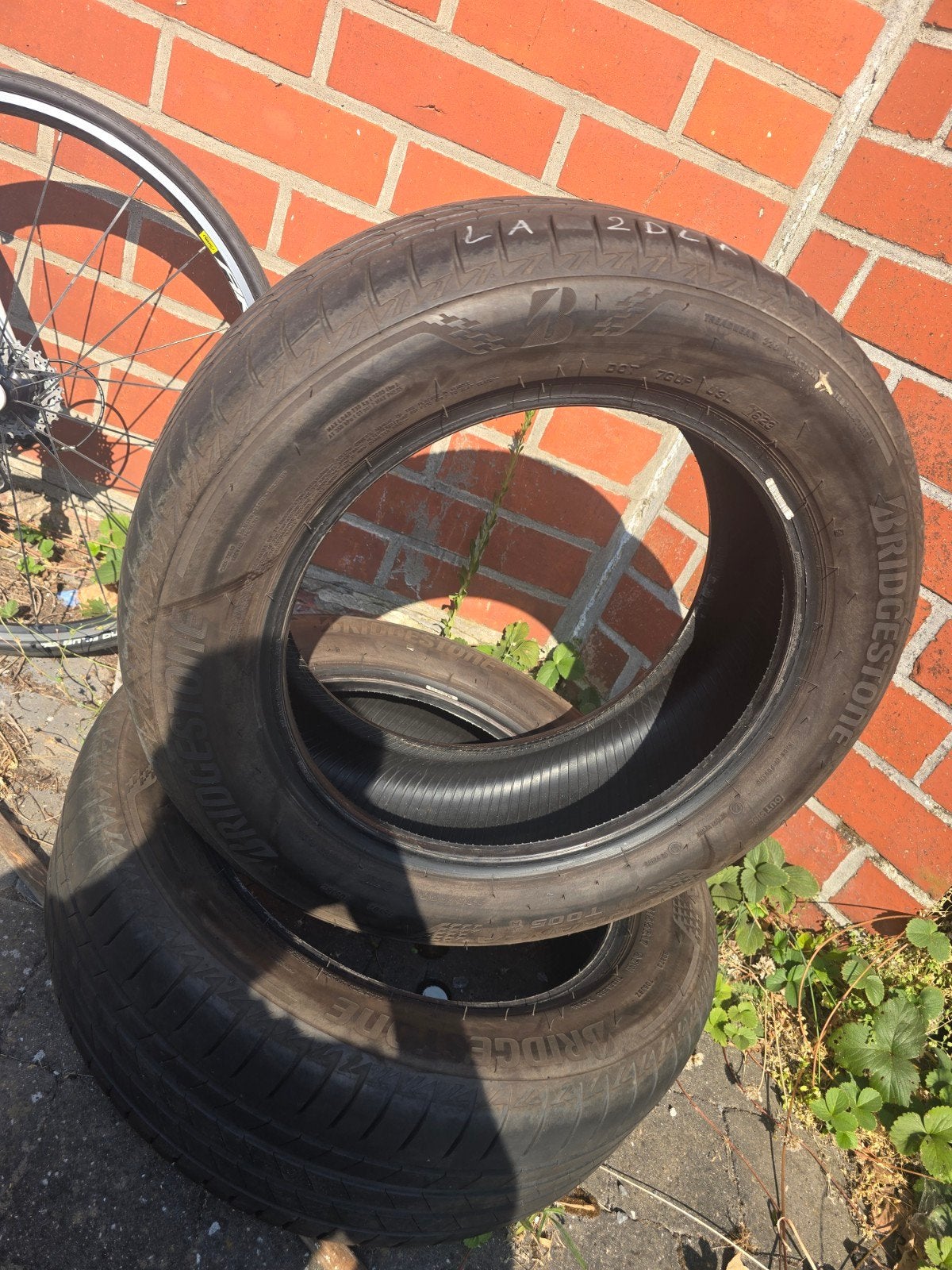 4 banden 225 55 r17 Bridgestode, Ophalen