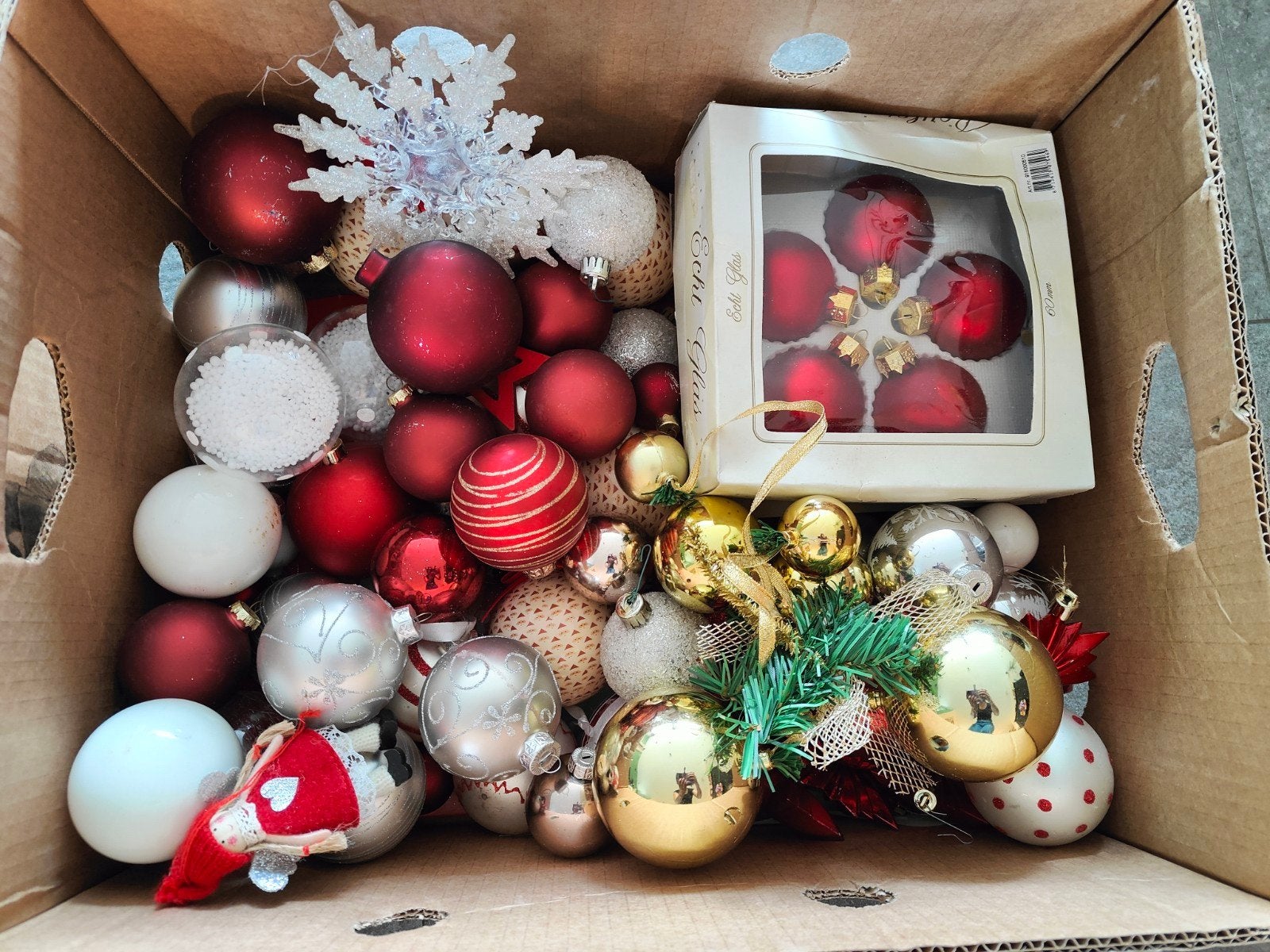 doos kerstballen, Ophalen of Verzenden