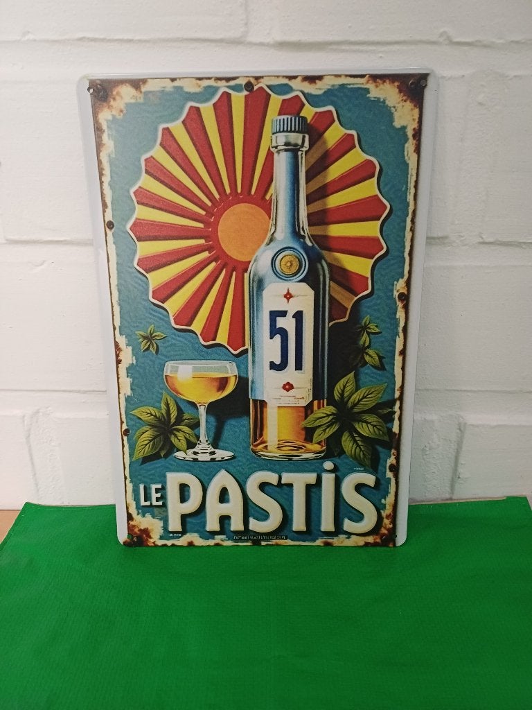 Le Pastis 51 - Ricard France plaque en metal, Collections, Marques & Objets publicitaires, Envoi