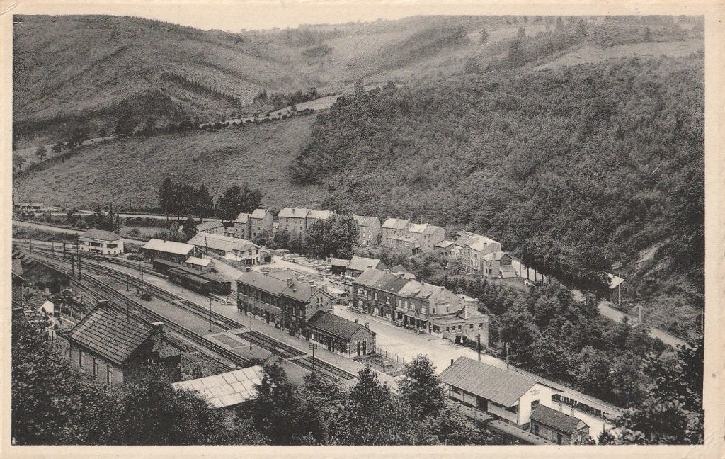 TROIS-PONTS  -  Zicht op het Station, Envoi, 1940 à 1960, Affranchie, Liège