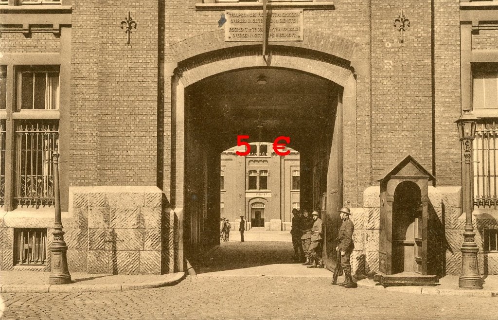 carte postale - Caserne Troupes de Transmission - Vilvorde, Envoi