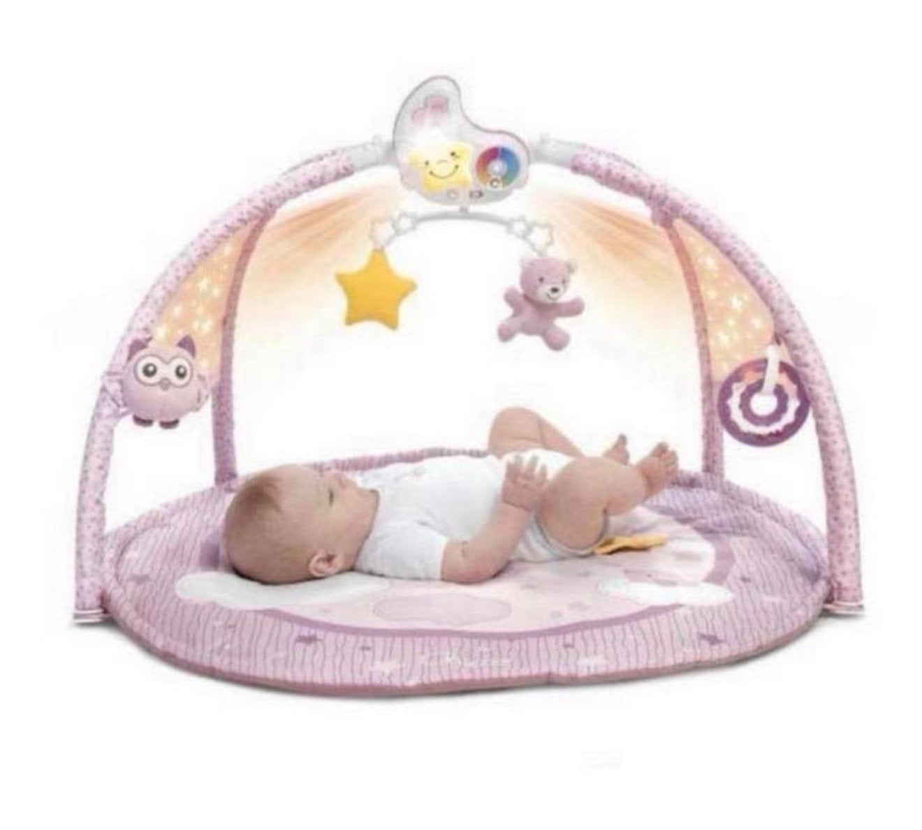 Chicco Baby Gym Kleurenplezier Roze meisje speel mat toestel, Kinderen en Baby's, Speelgoed | Babyspeelgoed, Nieuw, Babygym, Met geluid