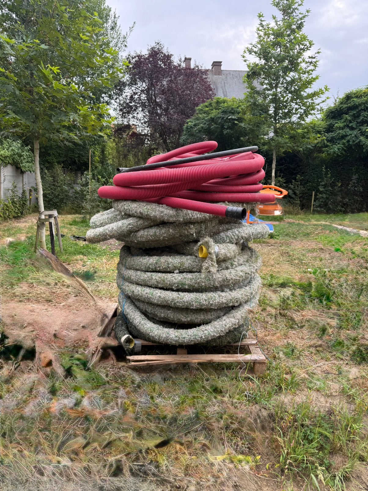 Drainage buis 80mm - 3x 25M, Enlèvement