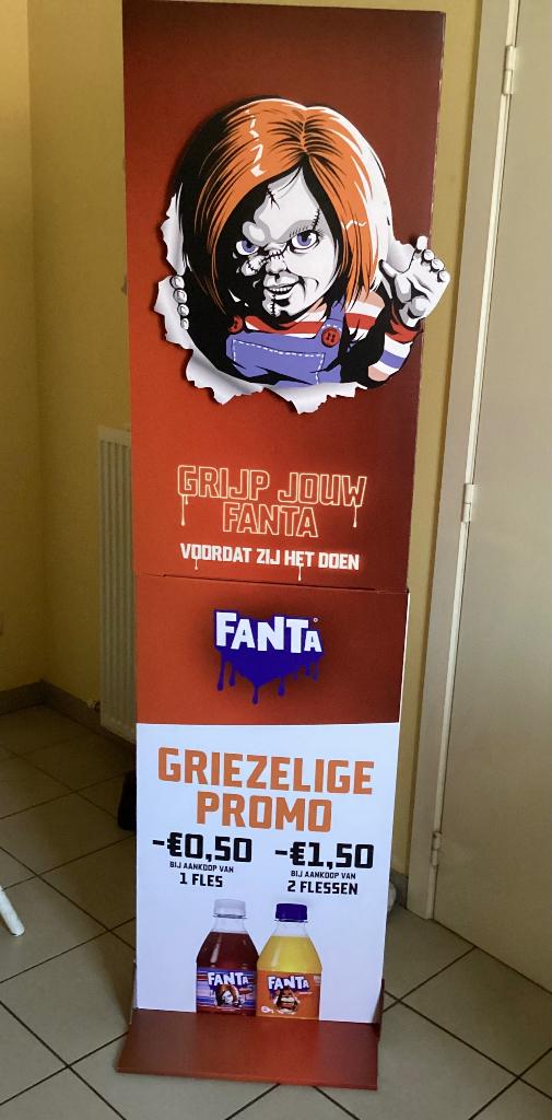 Display fanta actie met afbeelding Chucky, Verzamelen, Ophalen