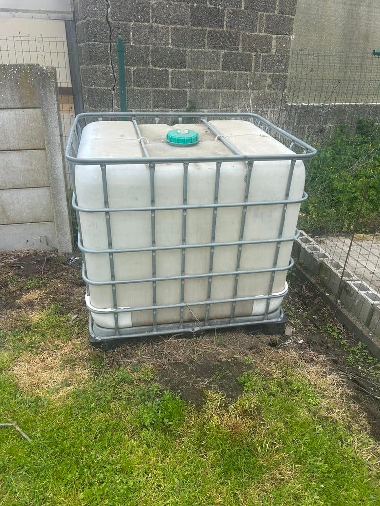 Regenopvangbak 1000liter, Ophalen, Gebruikt, Met kraantje