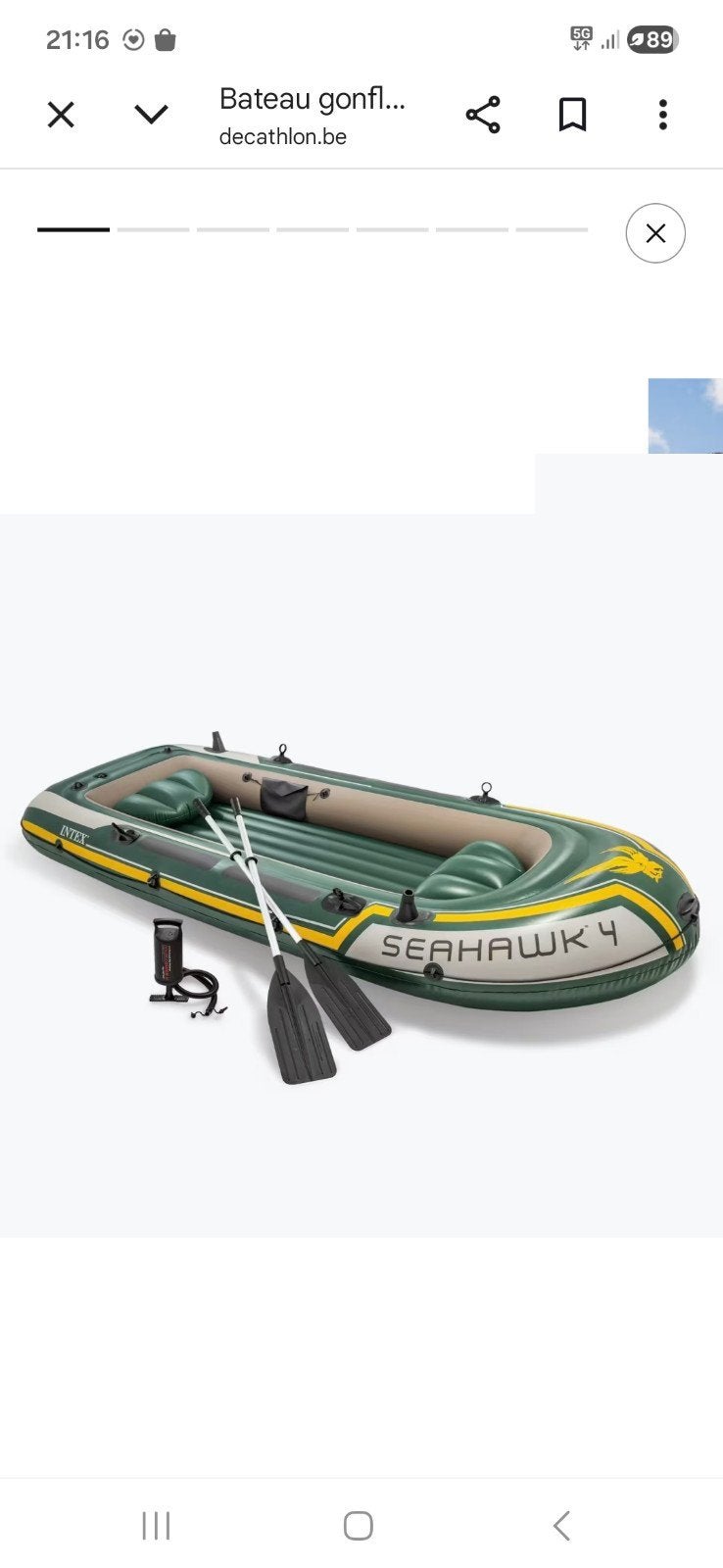 Bateau gonflable Seahawk 4, Sports nautiques & Bateaux, Canoës, Enlèvement, Gonflable