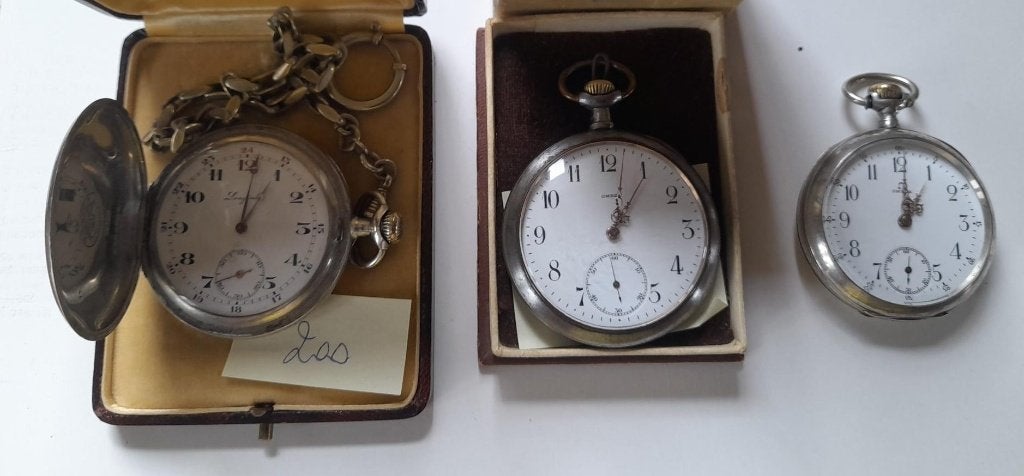 Montre de poche., 1900 à 1930, Acier, Omega, Montre de poche