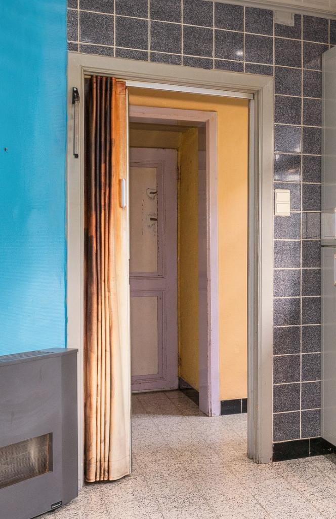 GRATIS leren schuifdeur, Ophalen, Gebruikt