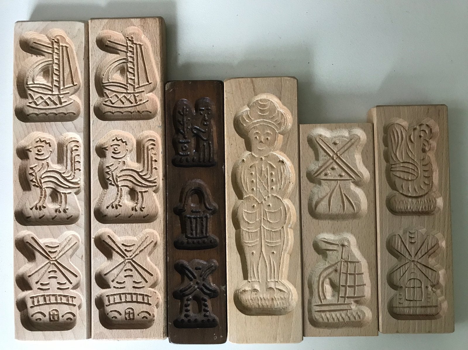 Verschillende houten speculaasplanken speculaas plnken vorm, Antiek en Kunst, Ophalen of Verzenden