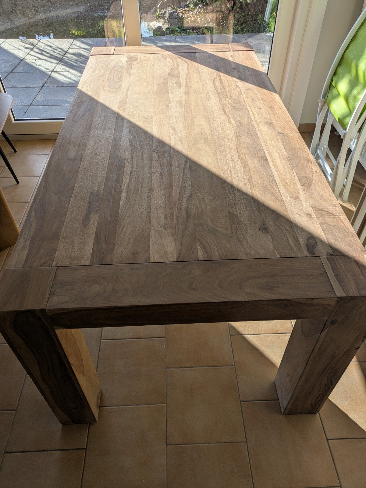 Table bois massif 200x100 cm, Maison & Meubles, Enlèvement