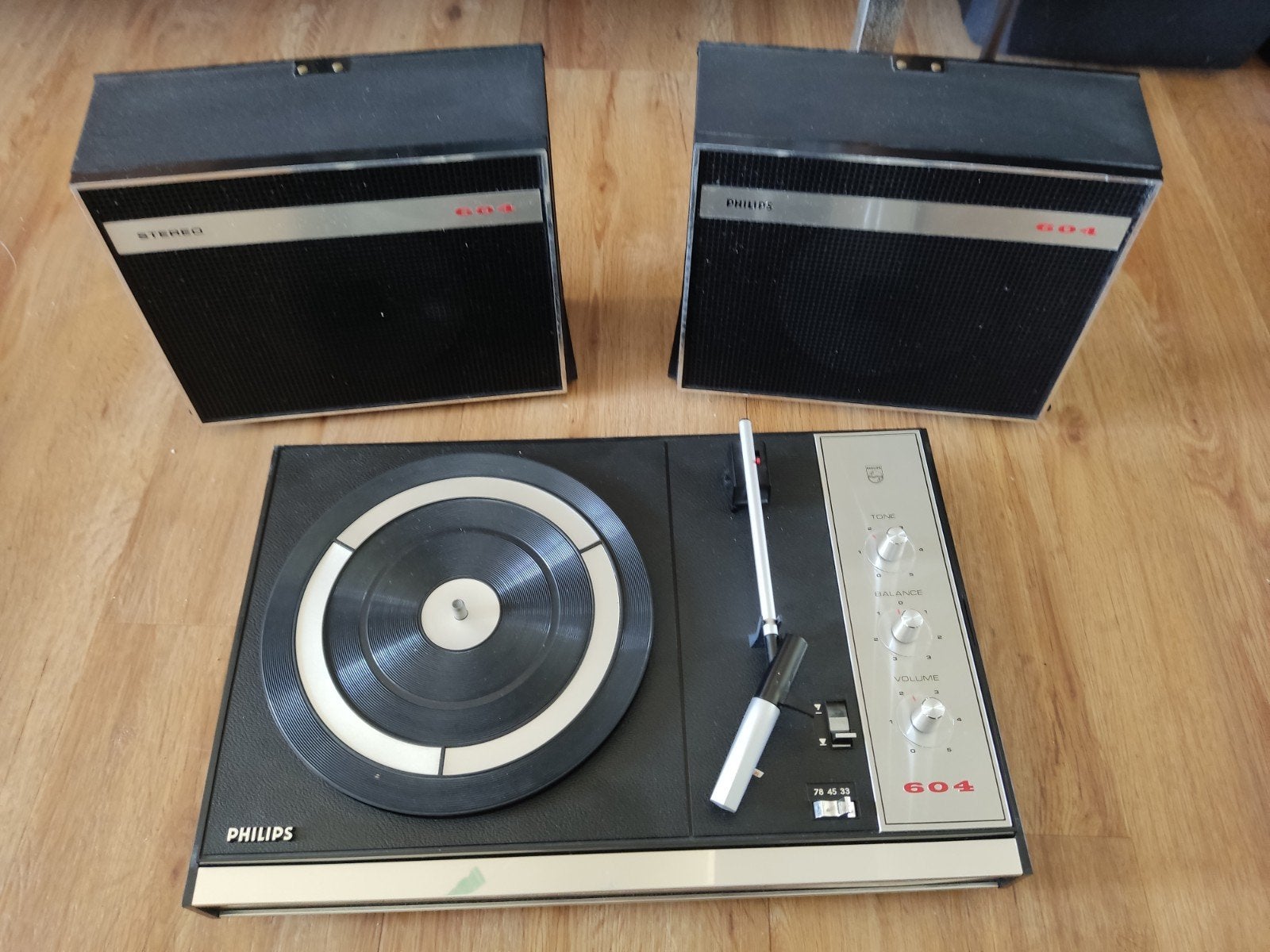 Vintage Philips 604 platenspeler, Ophalen