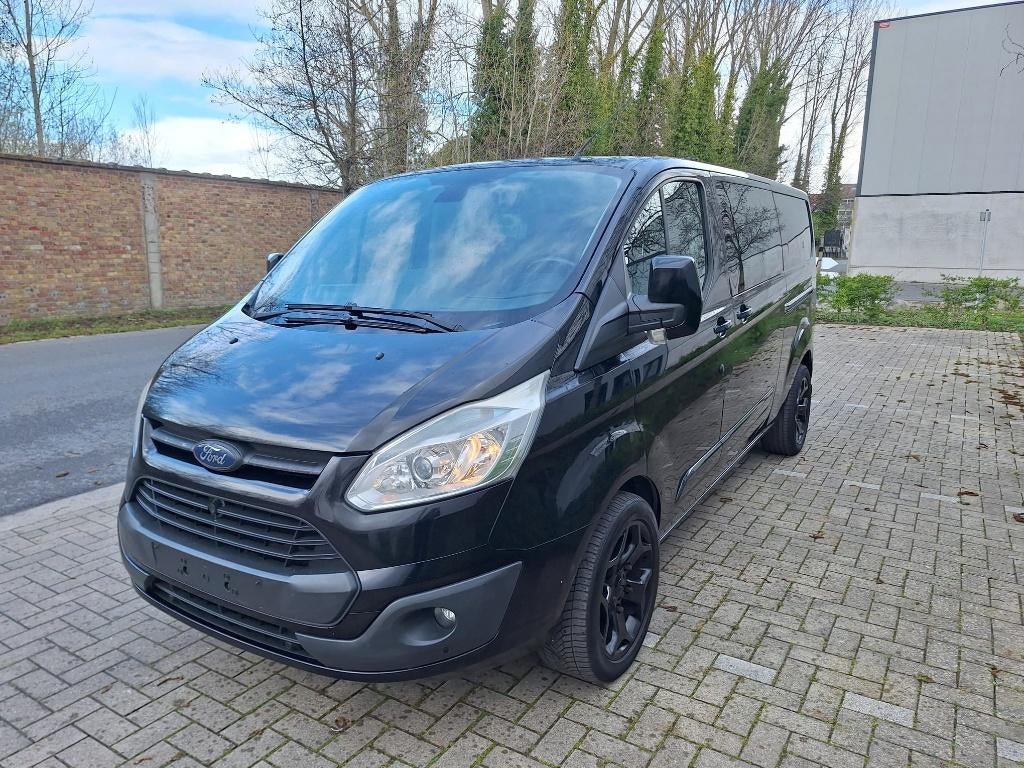 Ford Transit Costum 2.2TDCI | Trekhaak, Voorwielaandrijving, Zwart, Zwart, Bedrijf