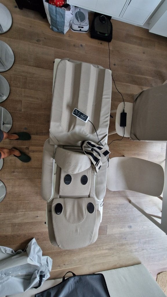 Système massage HHP AnduMedic 3 Home + table + 2 sacs, Ophalen, Zo goed als nieuw, Massagestoel of Kussen