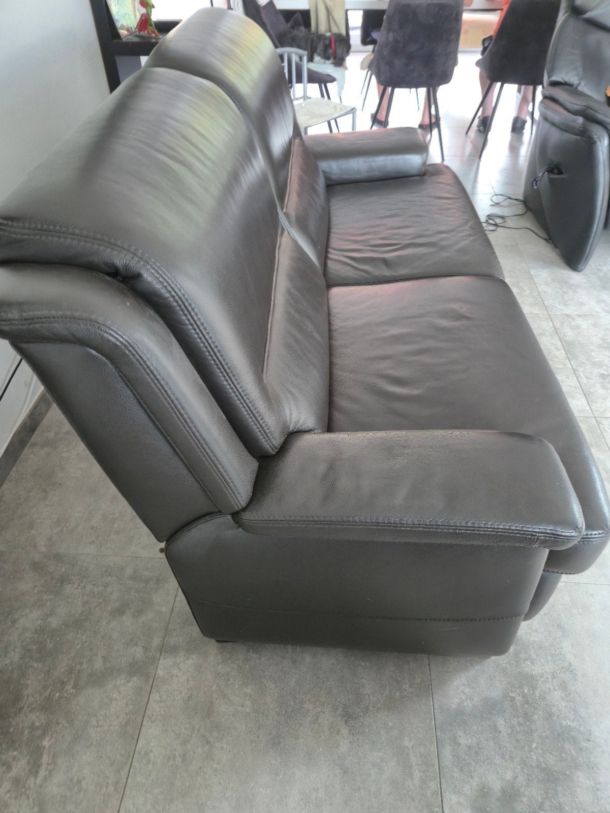 buffelleer zetel  te koop 100euro, Ophalen, Gebruikt, 150 tot 200 cm, Tweepersoons