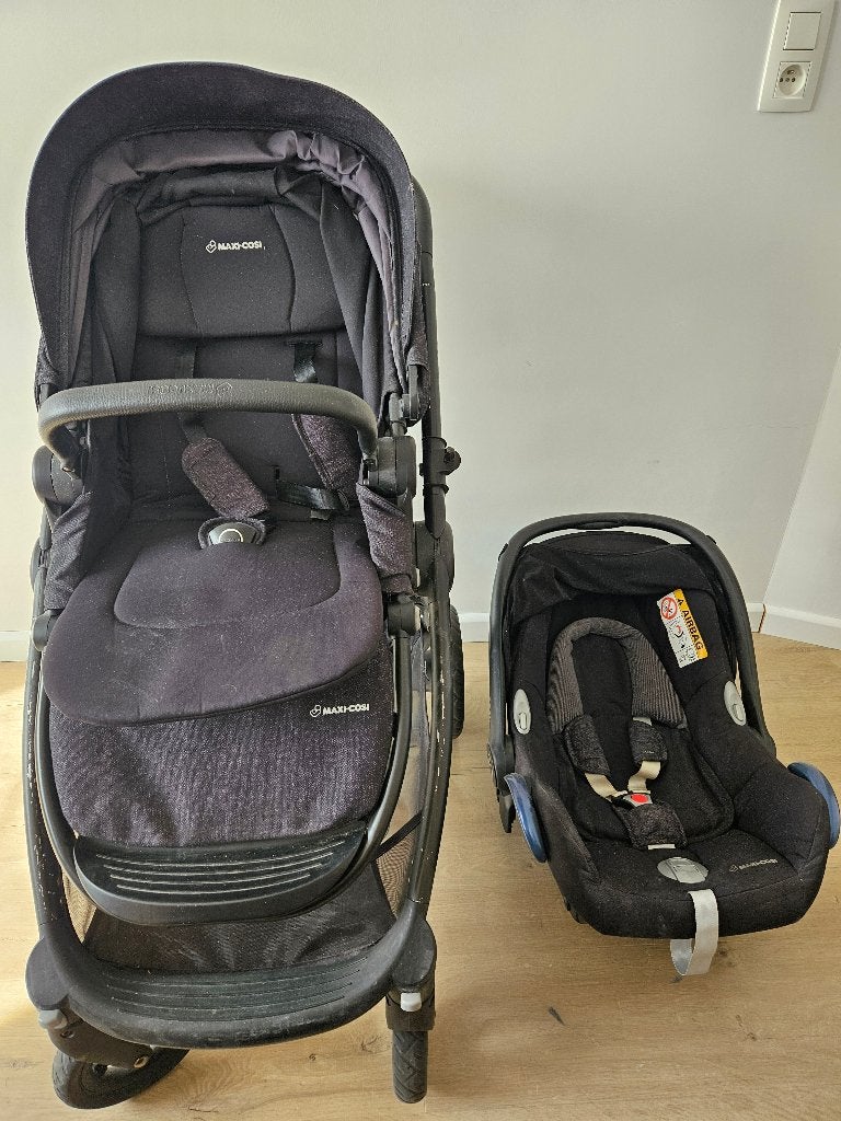 Maxi-Cosi Adorra kinderwagen + CabrioFix + verzorgingstas, Enfants & Bébés, Enlèvement, Utilisé, Maxi-Cosi, Modèle duo