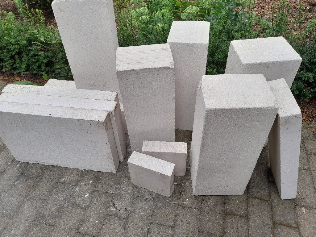 Witte cel beton blokken, Bricolage & Construction, Briques, Enlèvement, Neuf, Autres types