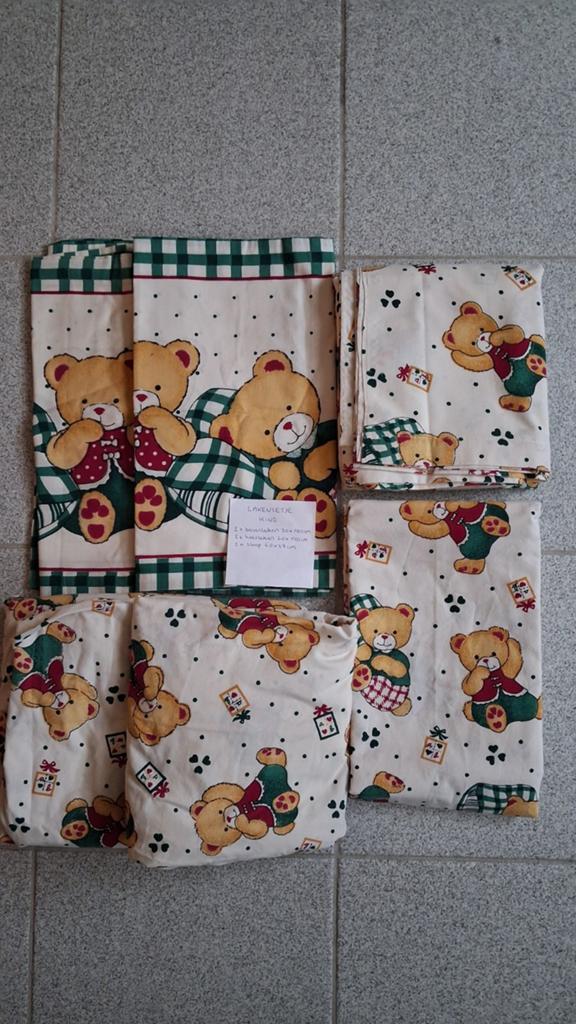 Ensemble de draps pour lits d'enfants, Enlèvement ou Envoi, Neuf, Garçon ou Fille, Drap-housse ou Taie d'oreiller