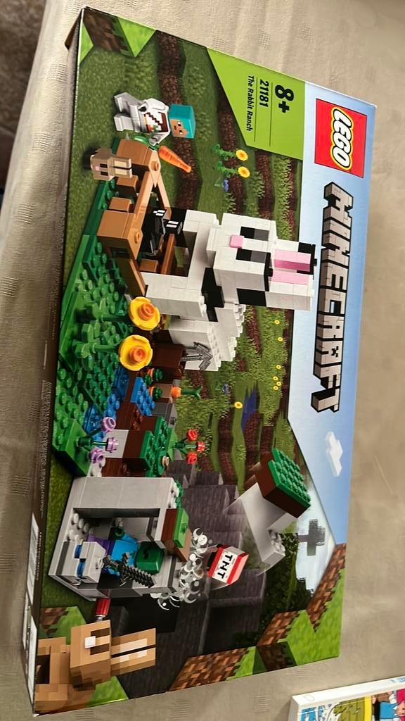 Minecraft The Rabbit Ranch lego set, Gebruikt, Minecraft, Lego, Ophalen of Verzenden