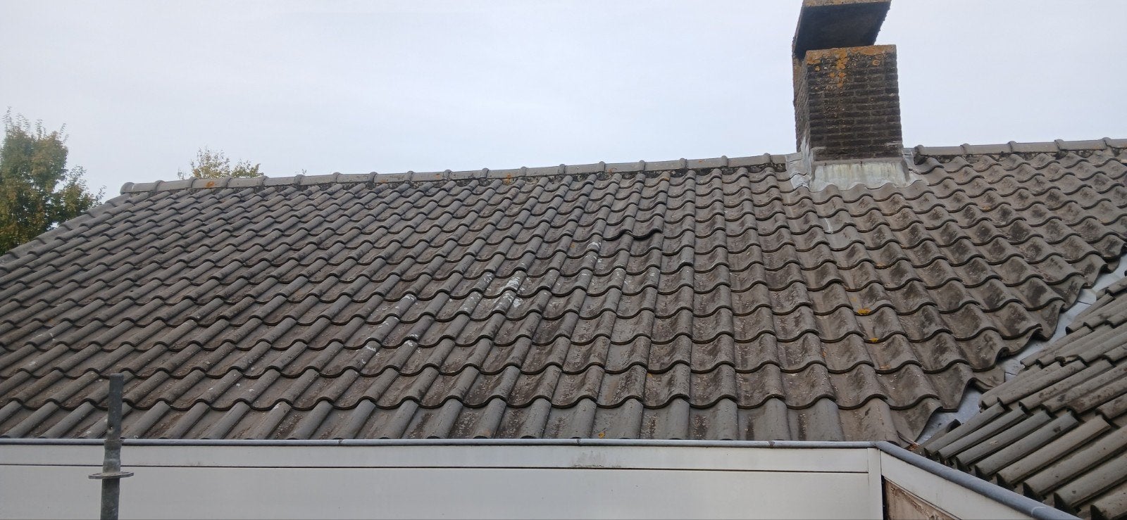 dakpannen ovh blauw gesmoord, Ophalen, Blauw, Dakpannen