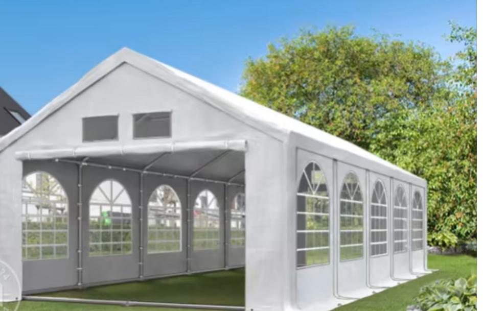 Partytent 4x8m te huur., Ophalen, Zo goed als nieuw